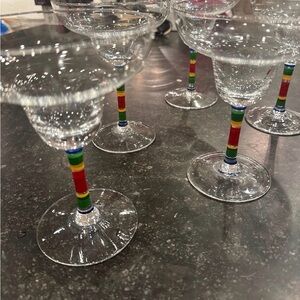Set of 5 Margarita Glasses